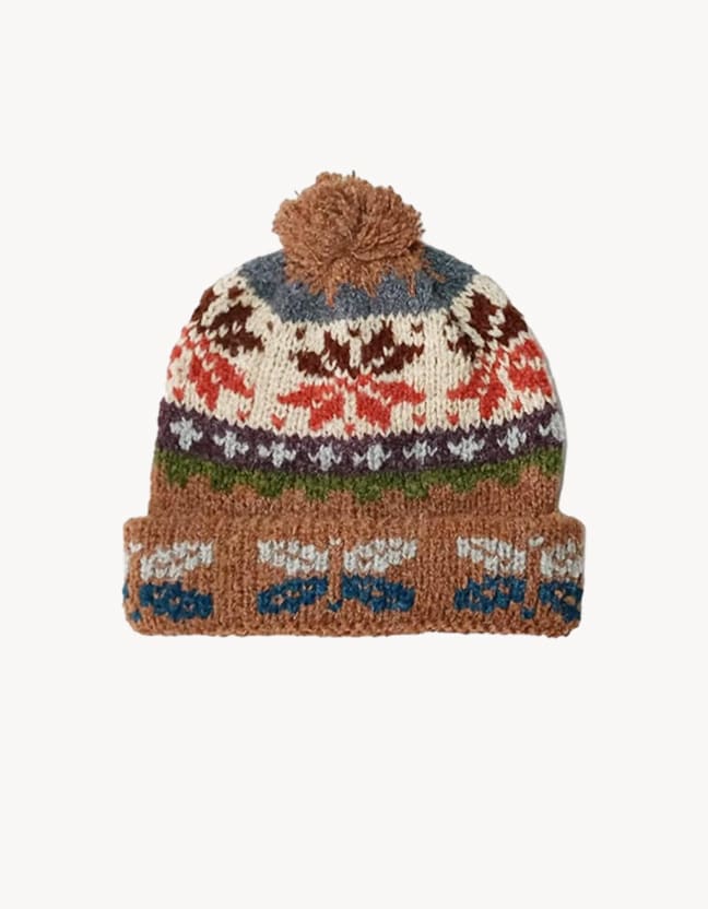 Hand knitted beanie
